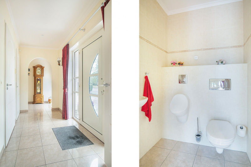 Entreehal en toilet