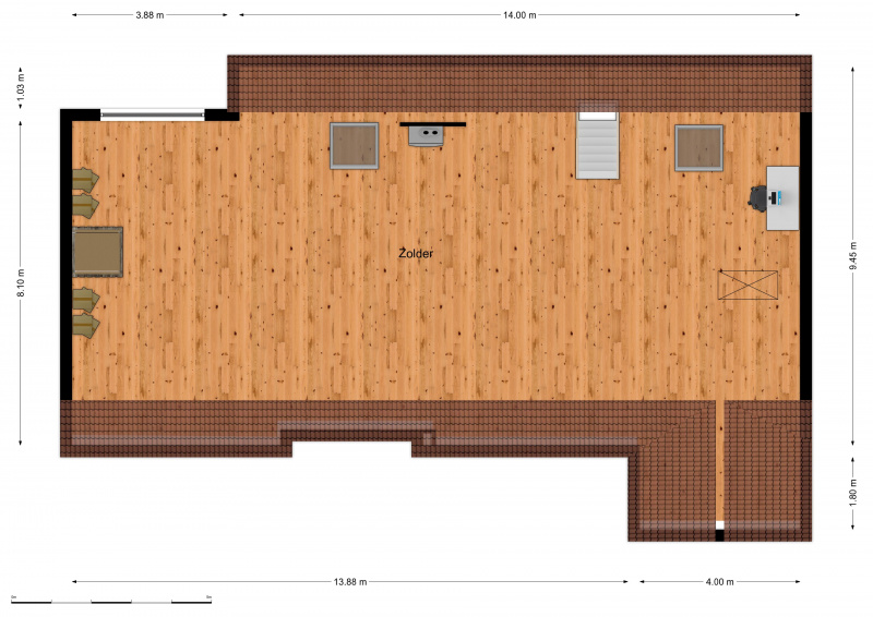 Plattegrond verdieping