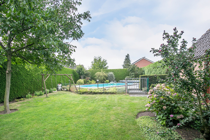 Achtertuin met zwembad