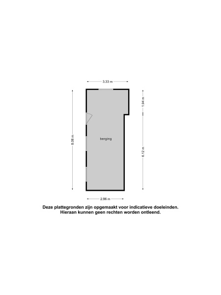Plattegrond berging