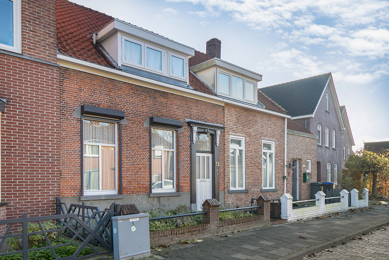 Voorzijde van de woning