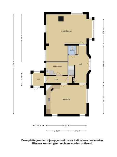 Plattegrond gelijkvloers