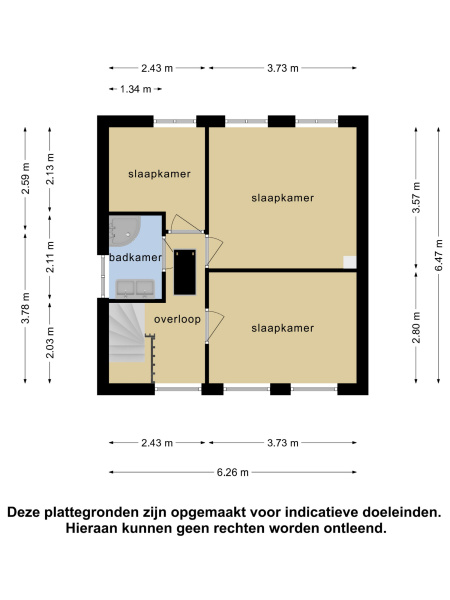 Plattegrond verdieping