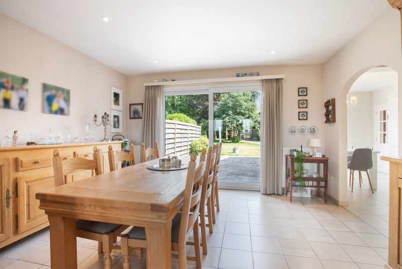 Eethoek in de woonkamer