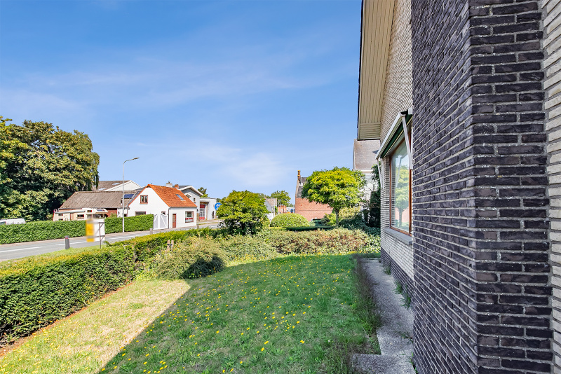 De voorzijde van de woning