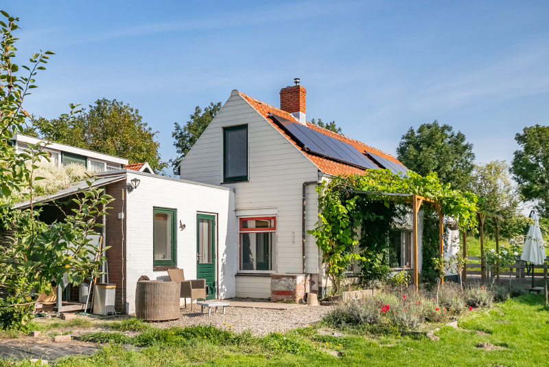 Achterzijde van het pand