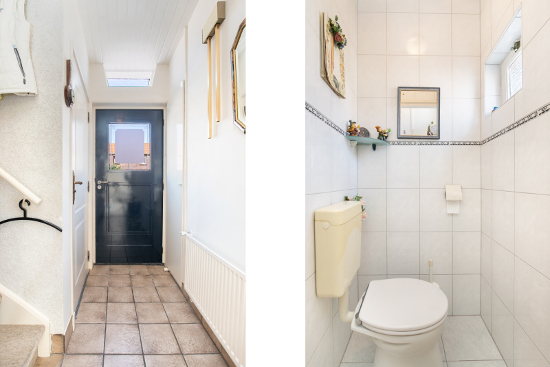 Entreehal en toilet