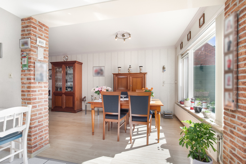 Eethoek in de woonkamer