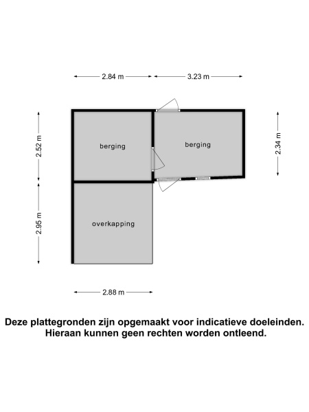 Plattegrond bergschuur