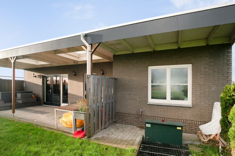 Achterzijde van het pand