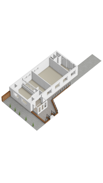 Plattegrond gelijkvloers 3d