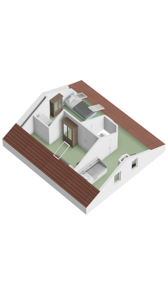 Plattegrond verdieping 3d