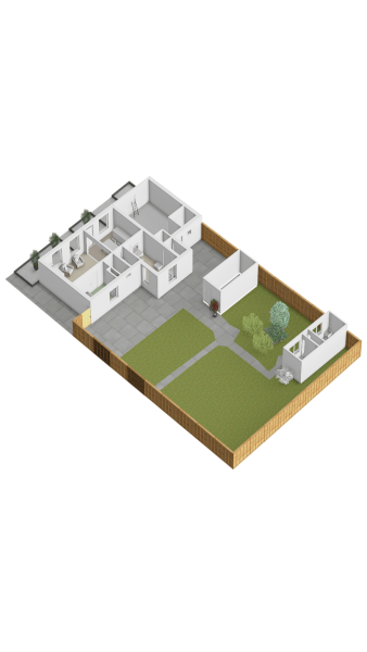 Plattegrond gelijkvloers 3d