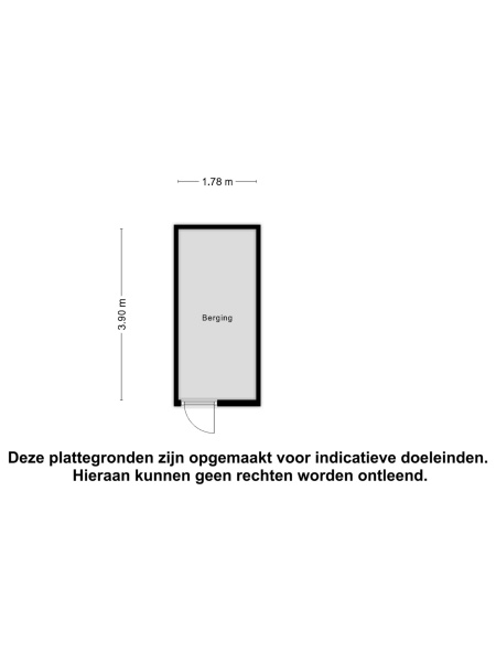 Plattegrond berging