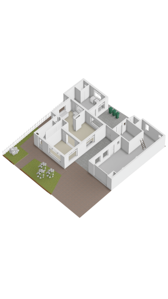 Plattegrond gelijkvloers 3d