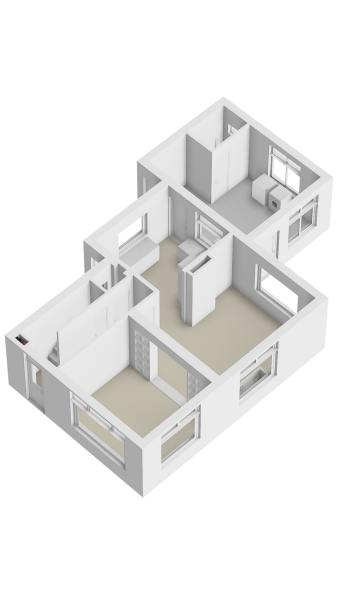 Plattegrond gelijkvloers 3d
