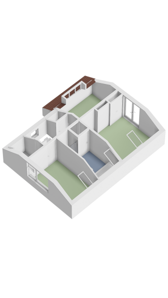 Plattegrond verdieping 3d