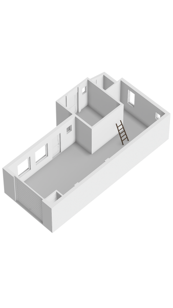 Plattegrond berging en garage 3d