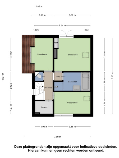 Plattegrond verdieping