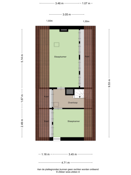 Plattegrond verdieping