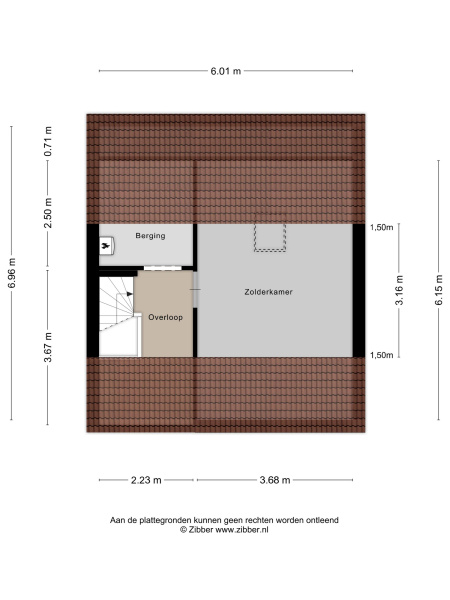 Plattegrond tweede verdieping