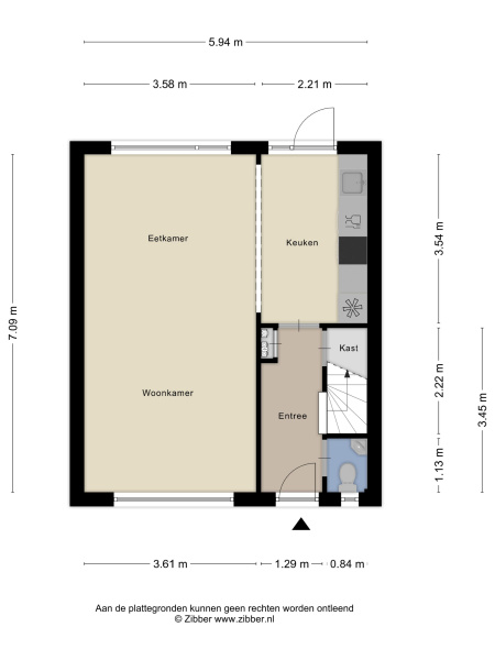 Plattegrond gelijkvloers