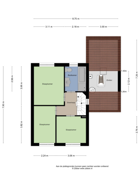 Plattegrond verdieping