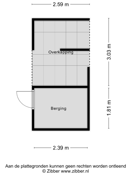 Plattegrond berging