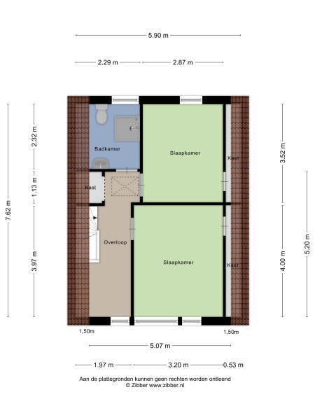 Plattegrond verdieping