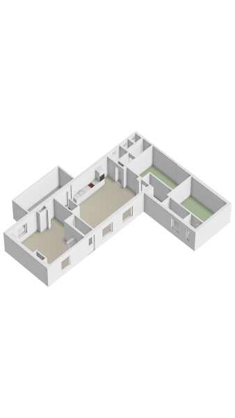 Plattegrond gelijkvloers 3d