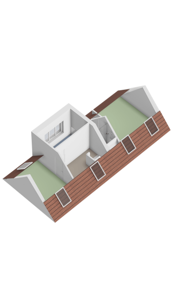 Plattegrond verdieping 3d