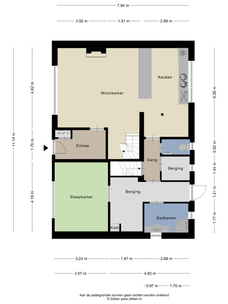 Plattegrond gelijkvloers