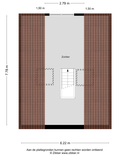 Plattegrond berging verdieping