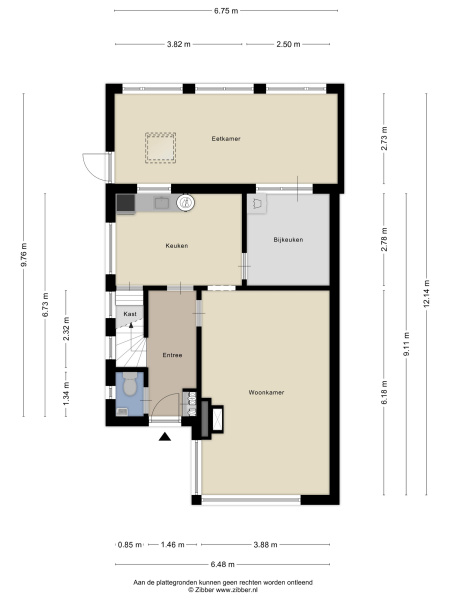 Plattegrond gelijkvloers