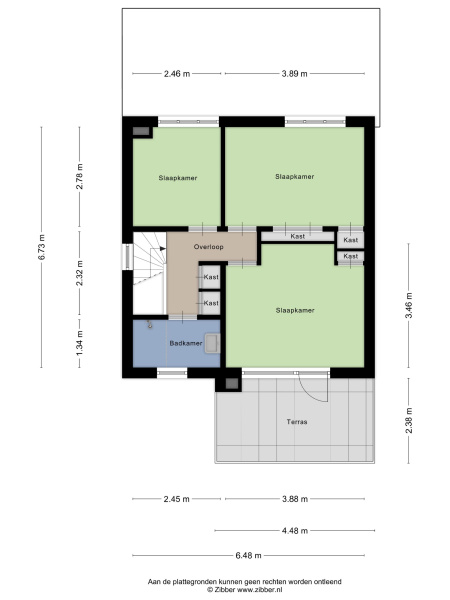 Plattegrond verdieping